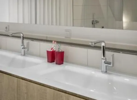 Waschbereich des Dachbads von Brüning.